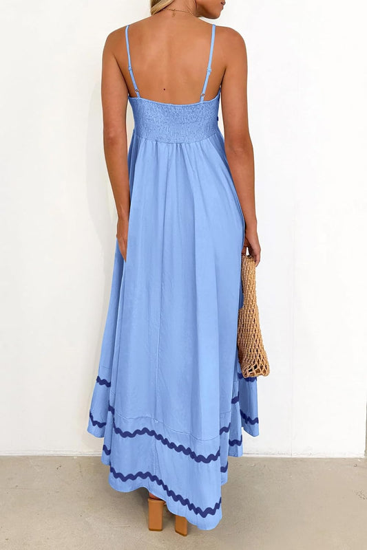 ⌛Clearance Sale-The Perfect Coastal Maxi: Soft Ruffles, Easy Swing Fit, All-Day Comfort