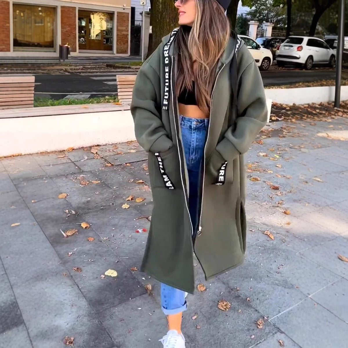 ⏰EARLY AUTUMN SALES 50% OFF🍂Women's Hooded Long Sweatshirt💖