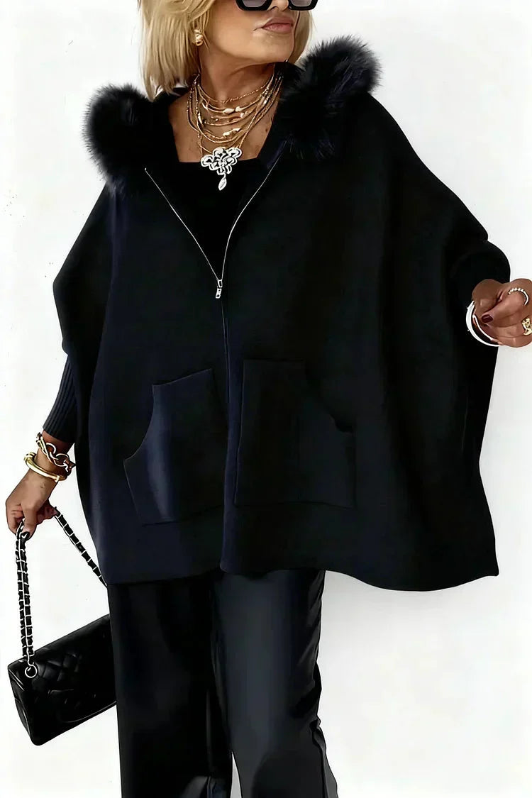 ⏳Limited-time 50% off⏰Women Fur Collar Solid Color Casual Jacket🧥