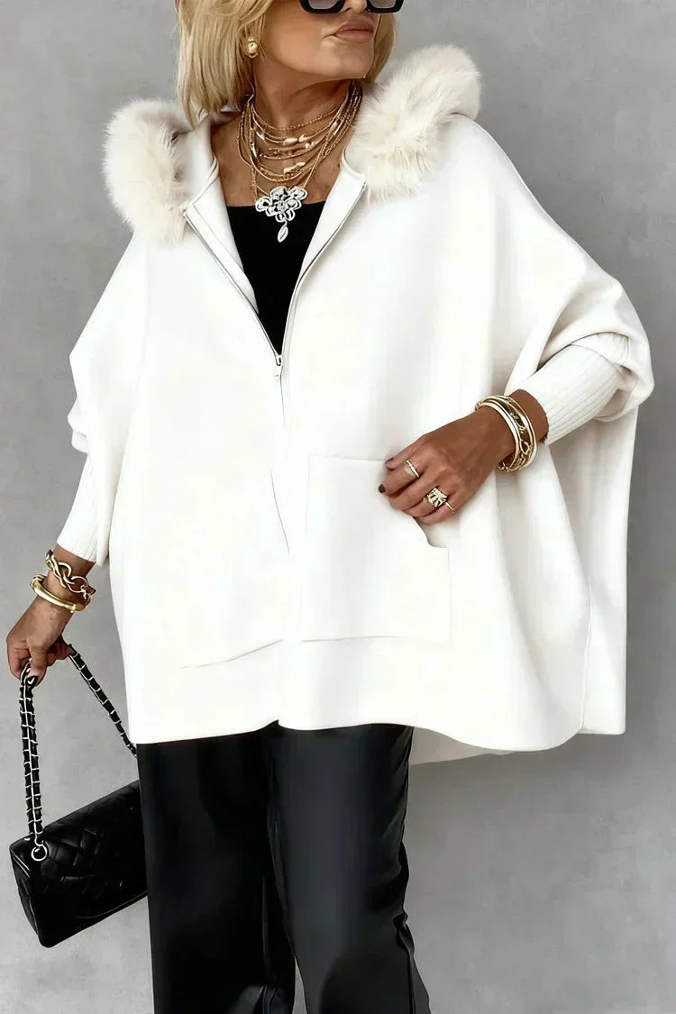 ⏳Limited-time 50% off⏰Women Fur Collar Solid Color Casual Jacket🧥