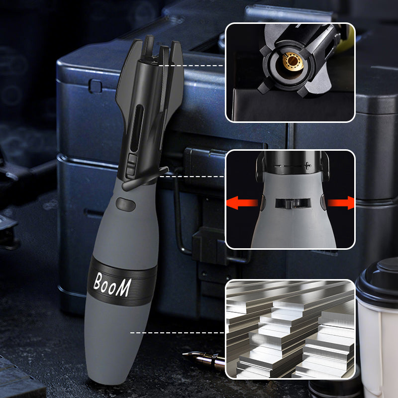 🚀 Creative Rocket Fidget Lighter – Windproof Blue Jet Flame + Rotating Fidget | 4 Colors!🎁