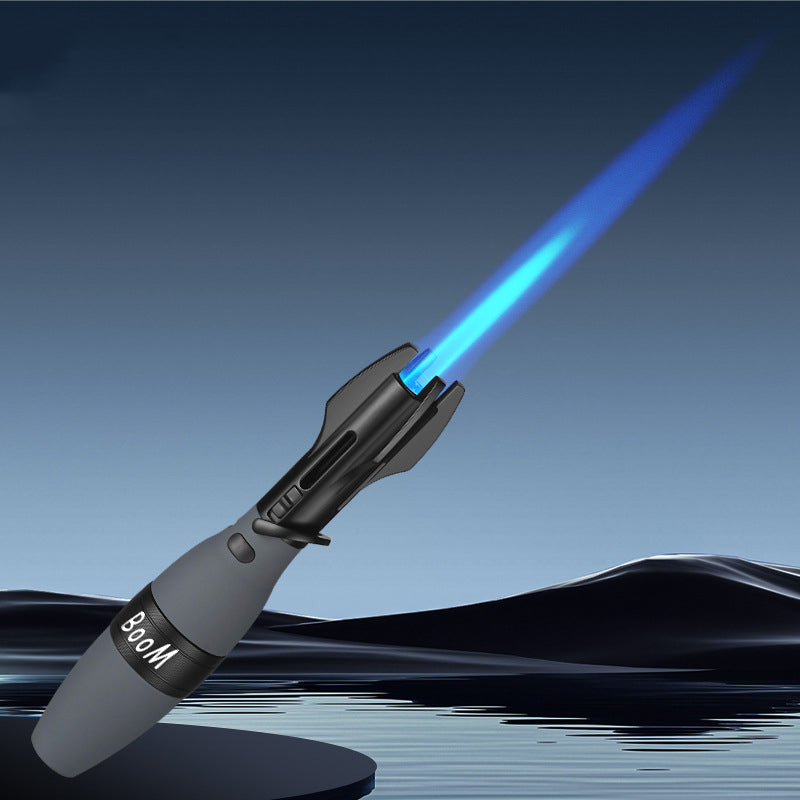 🚀 Creative Rocket Fidget Lighter – Windproof Blue Jet Flame + Rotating Fidget | 4 Colors!🎁