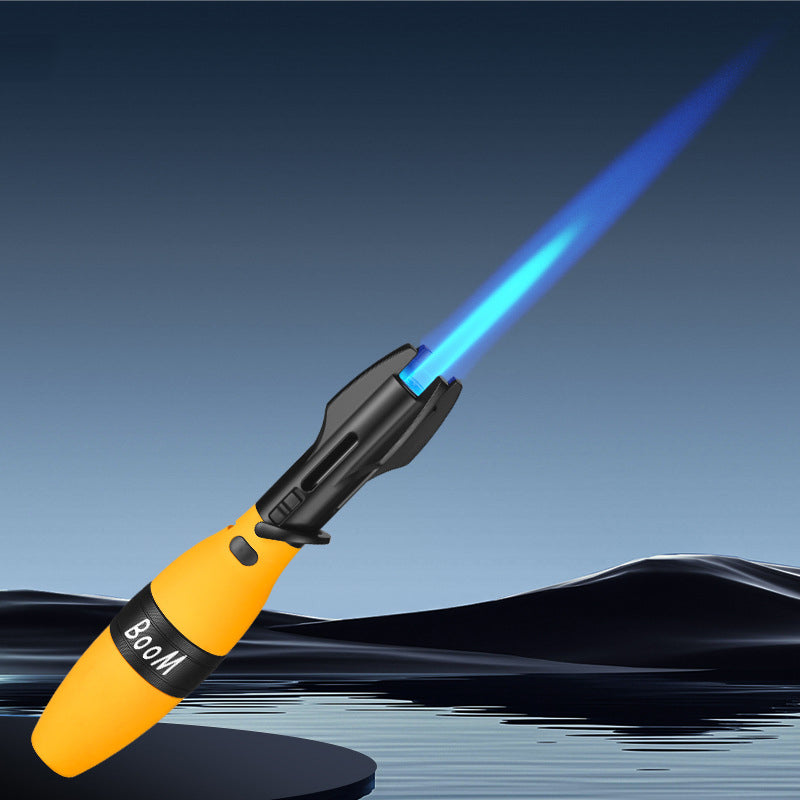🚀 Creative Rocket Fidget Lighter – Windproof Blue Jet Flame + Rotating Fidget | 4 Colors!🎁