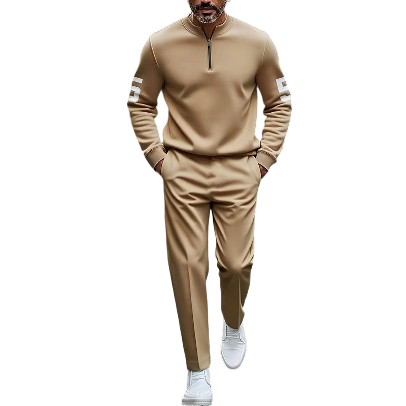 📢📢50% OFF ⏰Men's Half-Zip Top & Pants 2-Piece Set