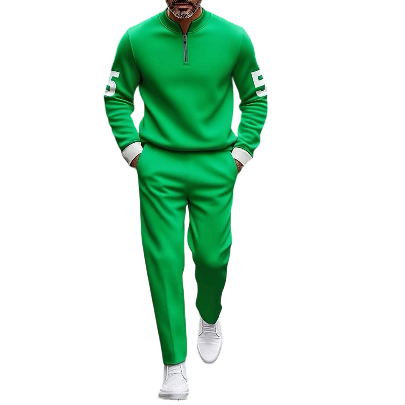 📢📢50% OFF ⏰Men's Half-Zip Top & Pants 2-Piece Set