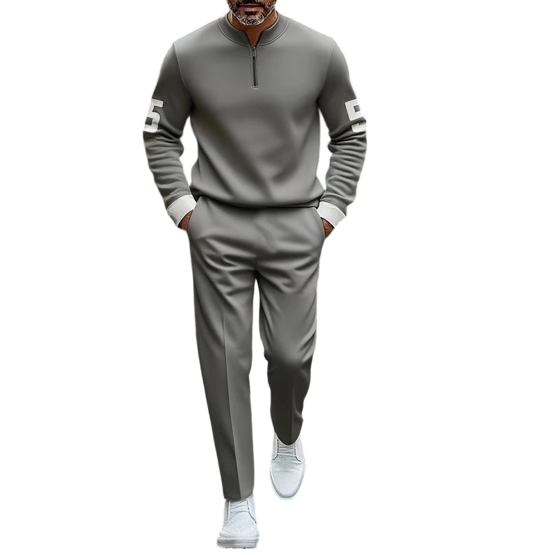 📢📢50% OFF ⏰Men's Half-Zip Top & Pants 2-Piece Set