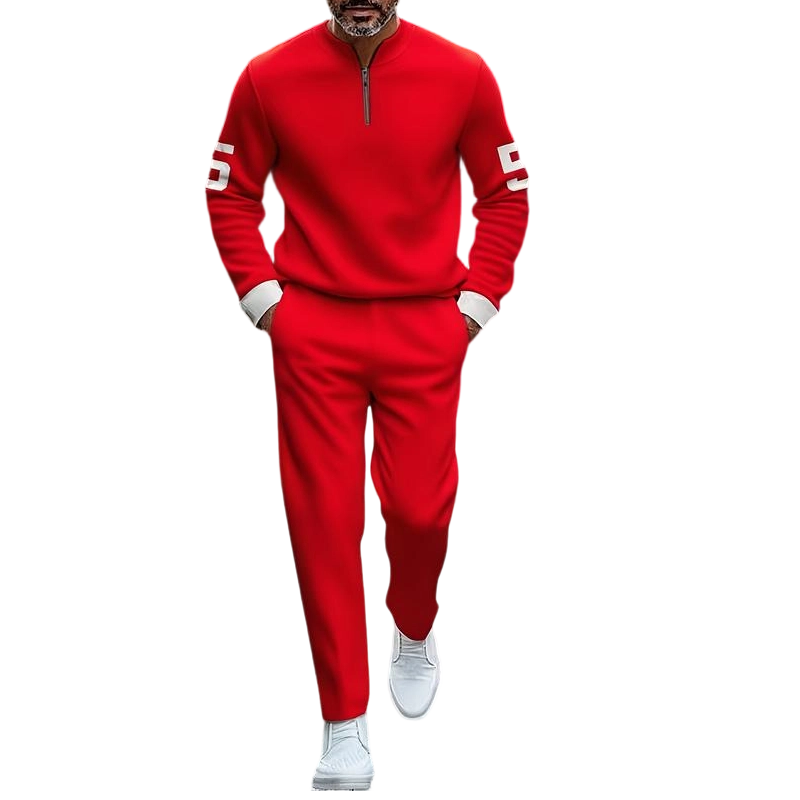 📢📢50% OFF ⏰Men's Half-Zip Top & Pants 2-Piece Set